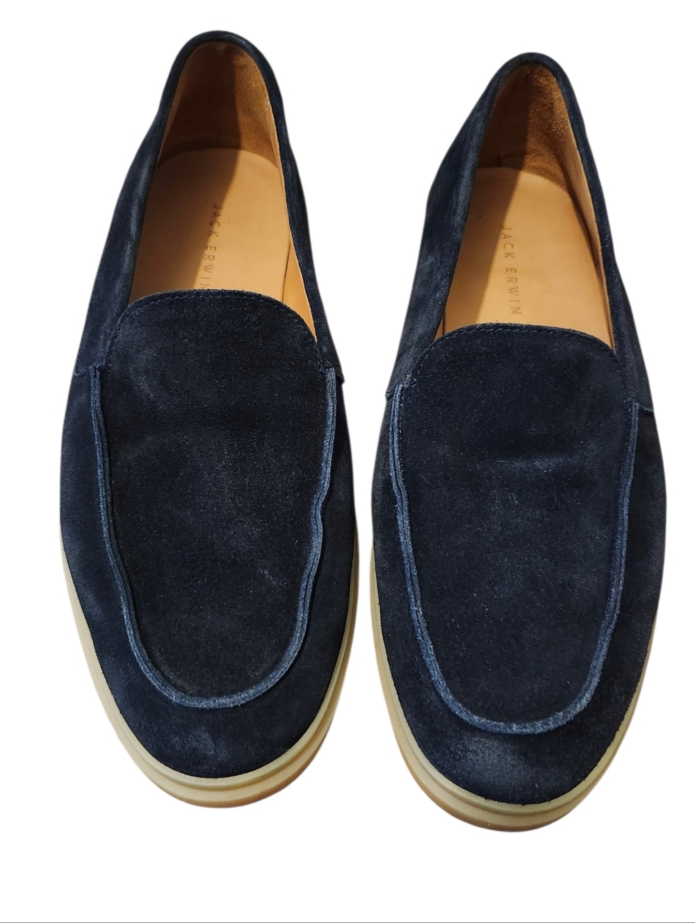Jack Erwin Men's Black Suede Loafer - 9